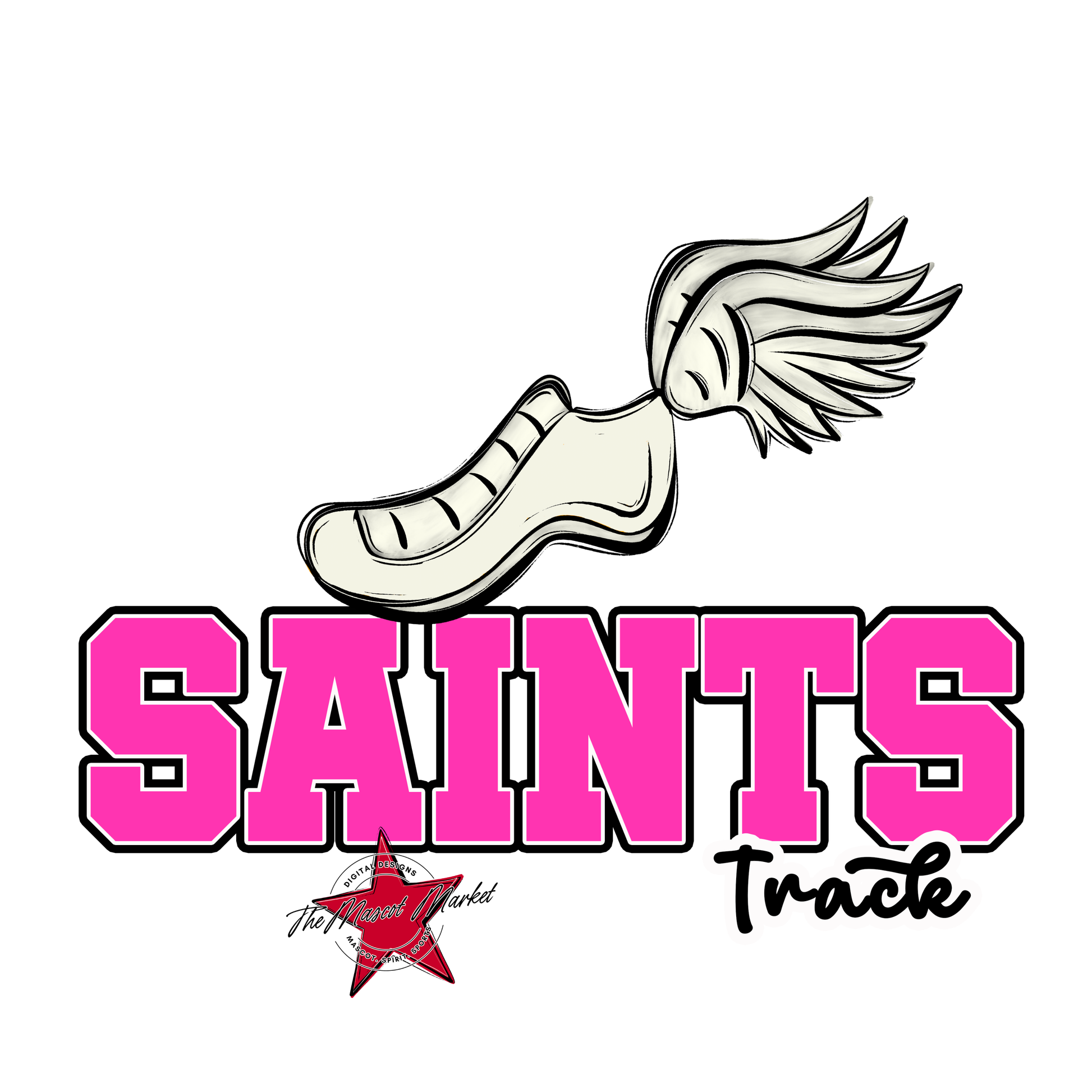 Saints Varsity Track-Pink