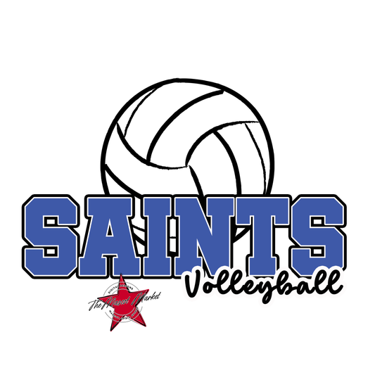 Saints Varsity Volleyball-Off Blue