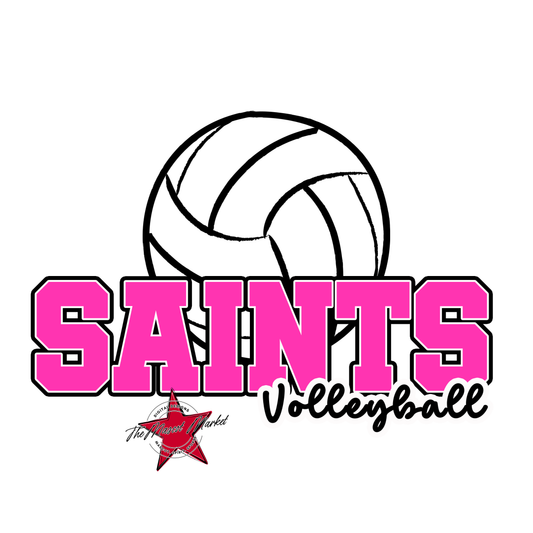 Saints Varsity Volleyball-Pink