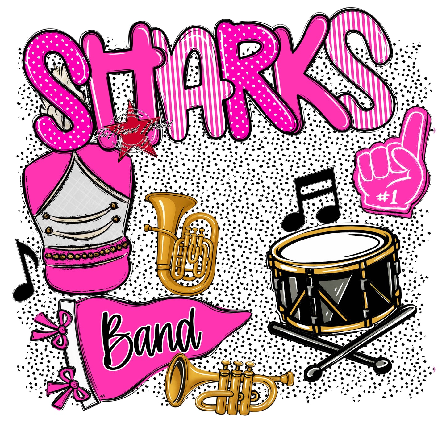 Sharks Band Spirit-Pink