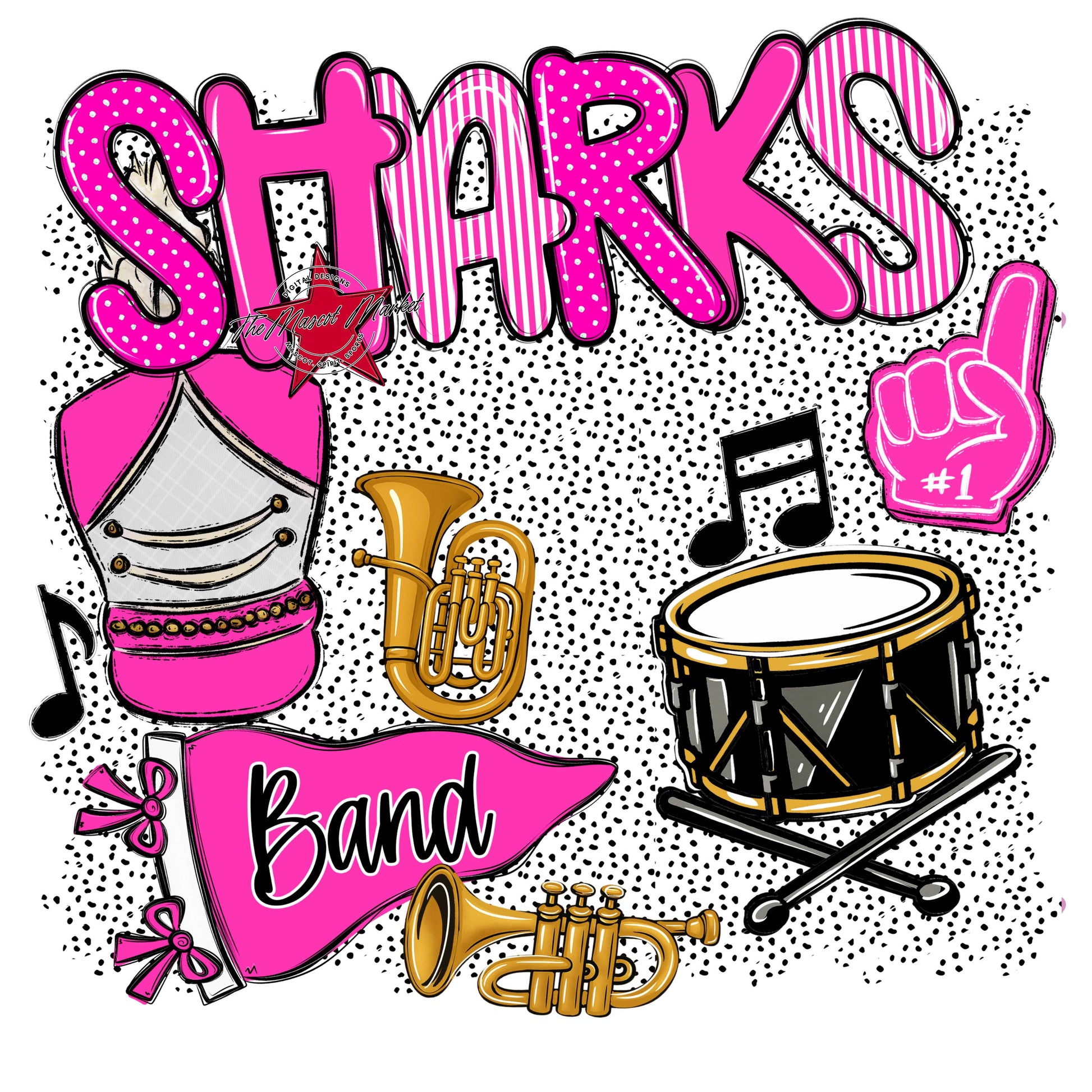 Sharks Band Spirit-Pink