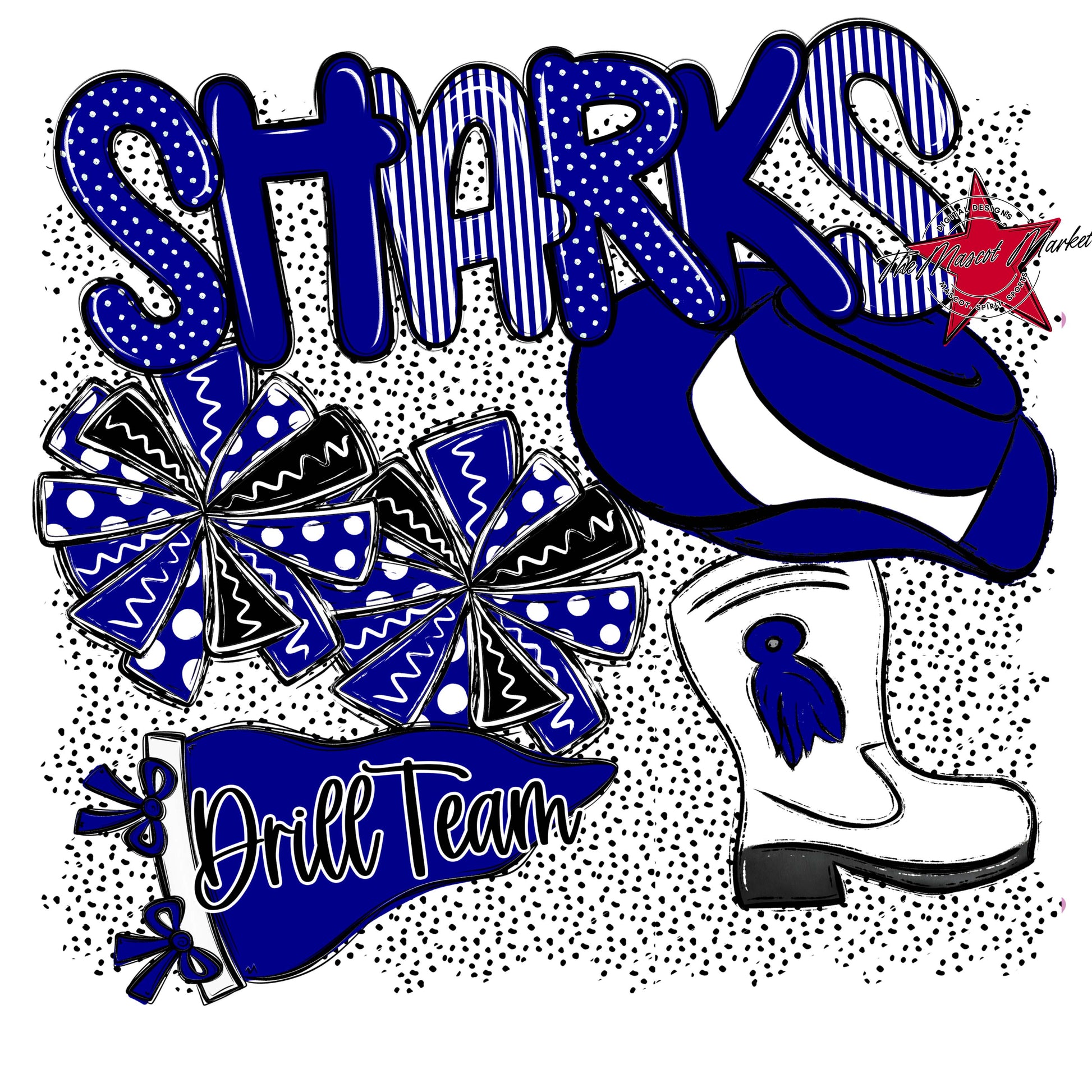 Sharks Drillteam Spirit-Blue