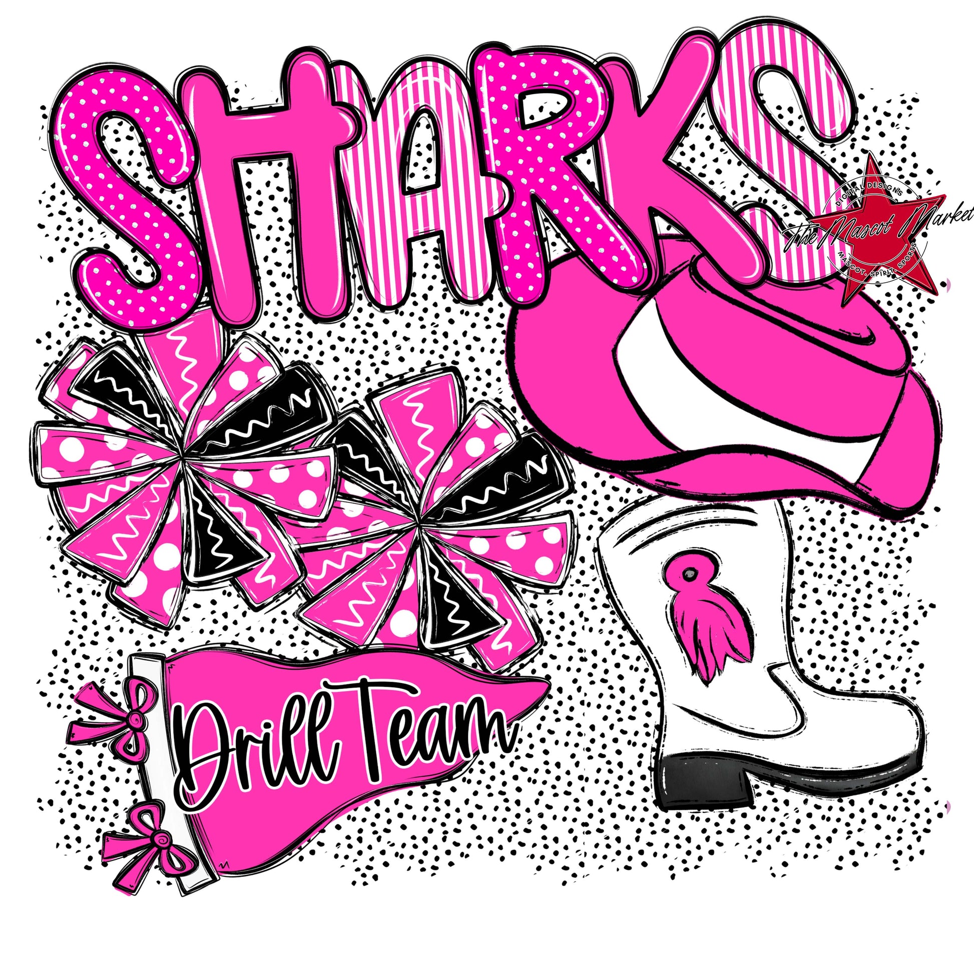 Sharks Drillteam Spirit-Pink