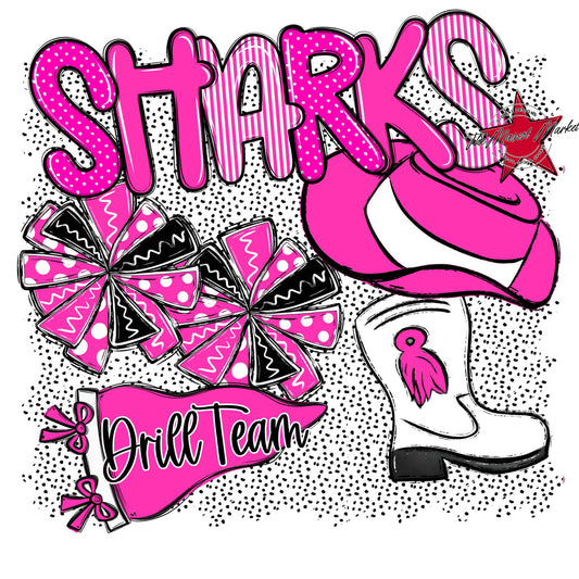 Sharks Drillteam Spirit-Pink