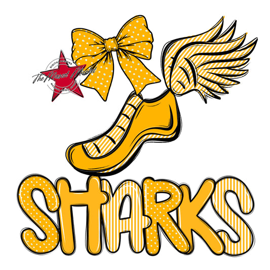 Sharks Track Spirit Design-Yellow