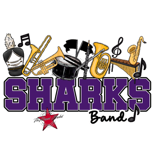 Sharks Varsity Band-Purple