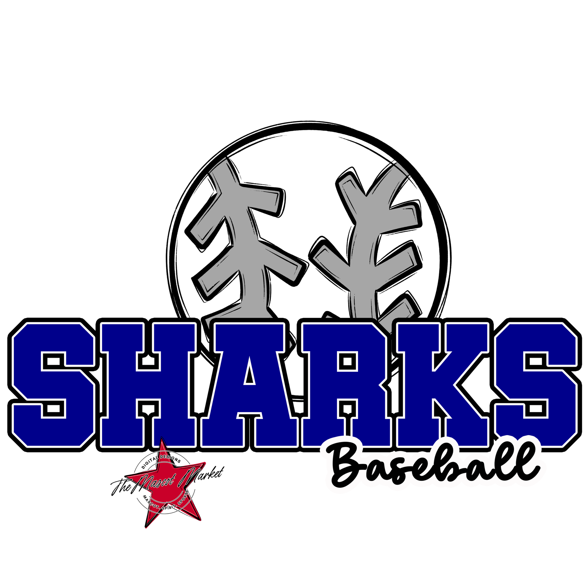 Sharks Varsity Baseball-Blue