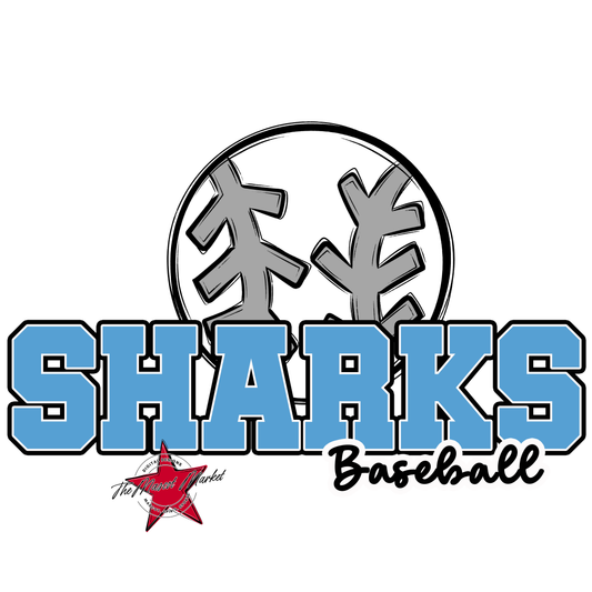 Sharks Varsity Baseball-Carolina Blue