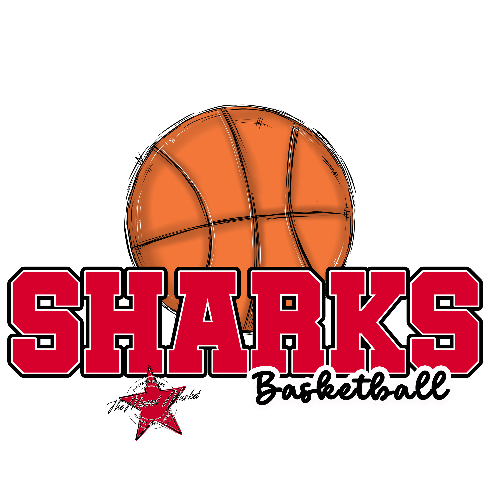 Sharks Varsity Basketball-Red