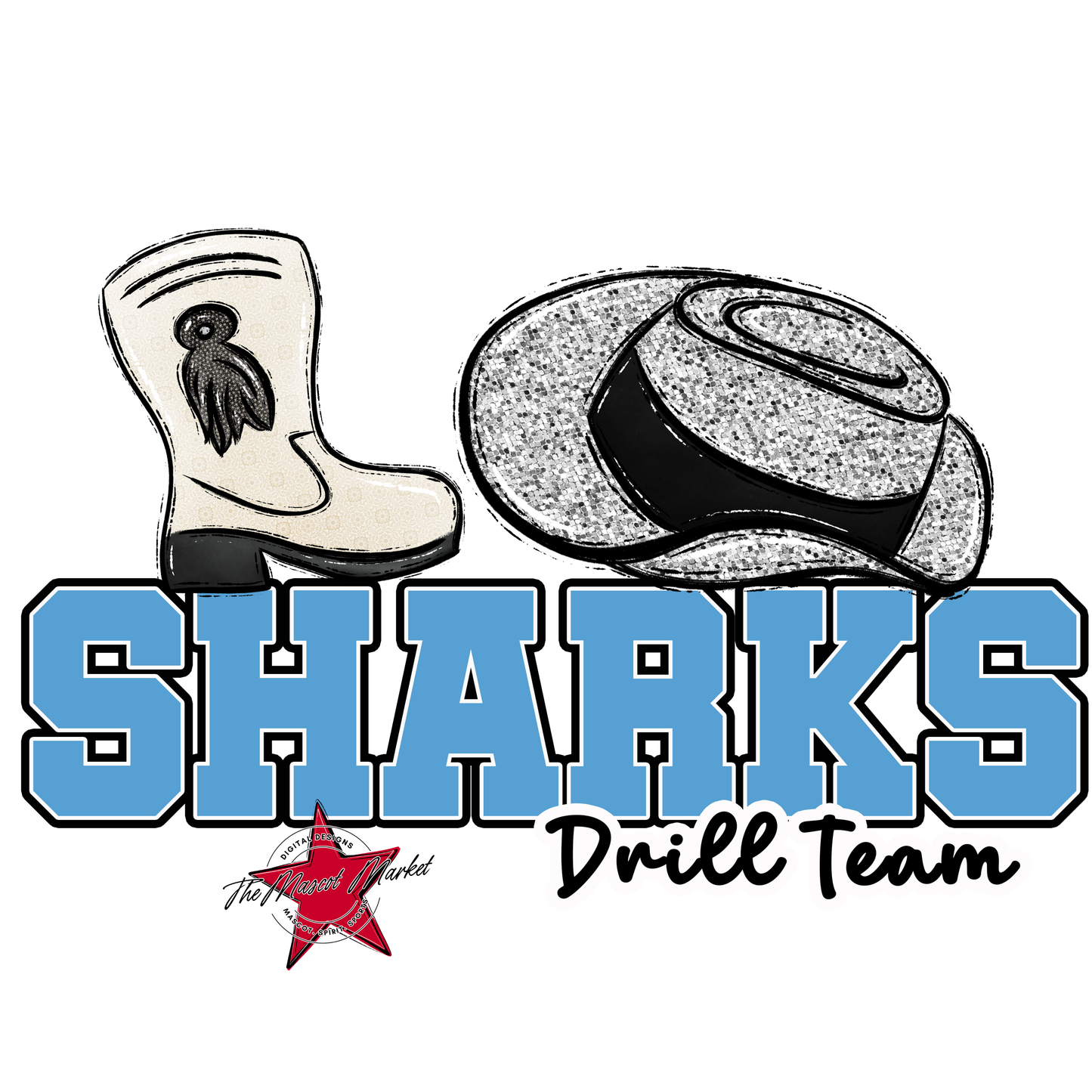 Sharks Varsity Drillteam-Carolina Blue
