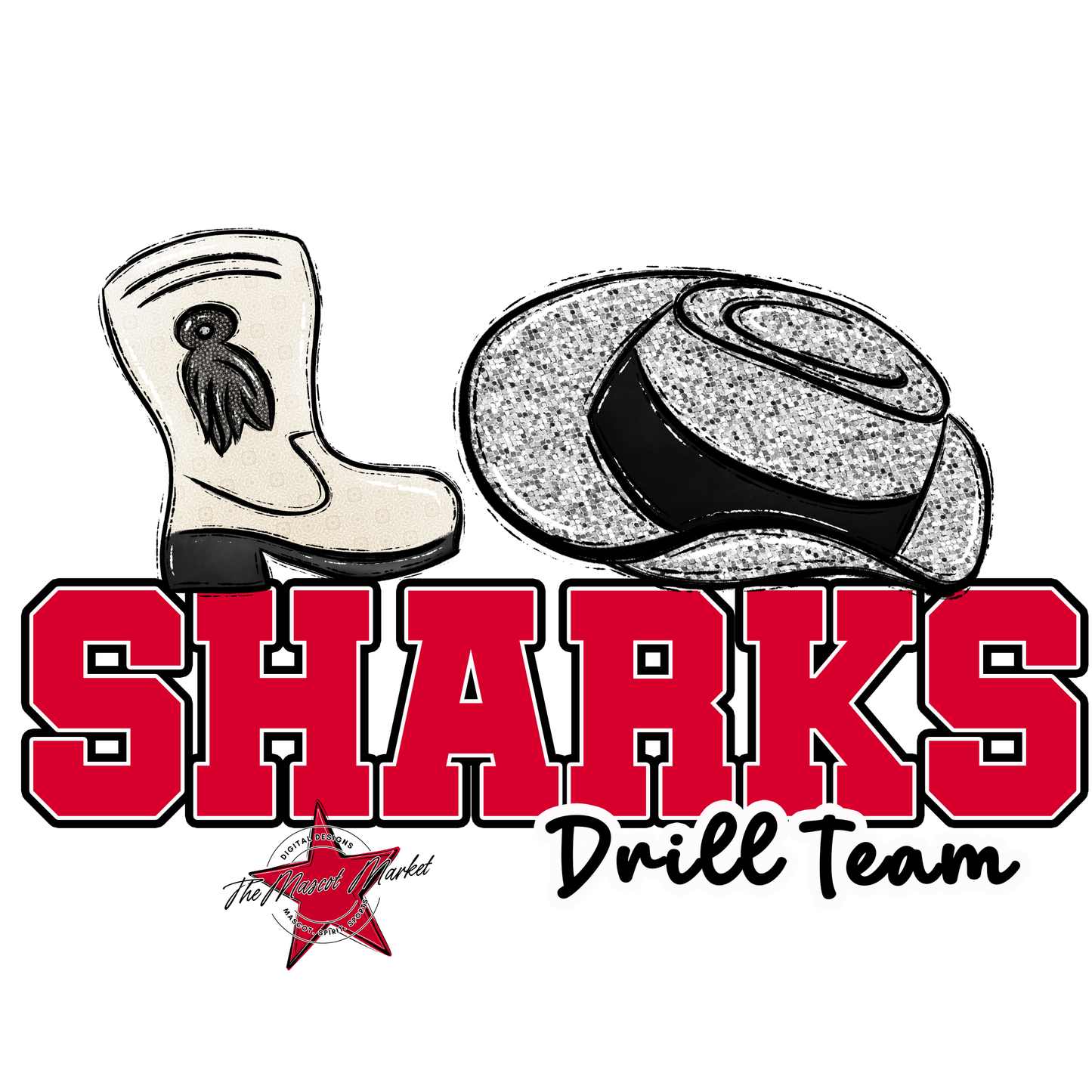 Sharks Varsity Drillteam-Red