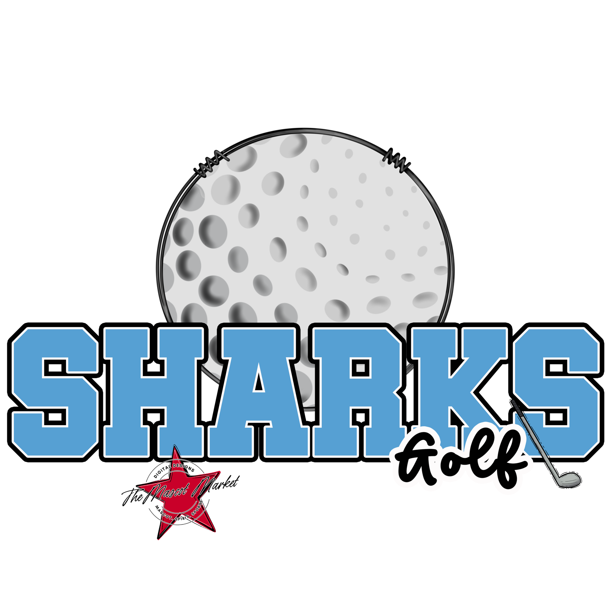 Sharks Varsity Golf-Carolina Blue