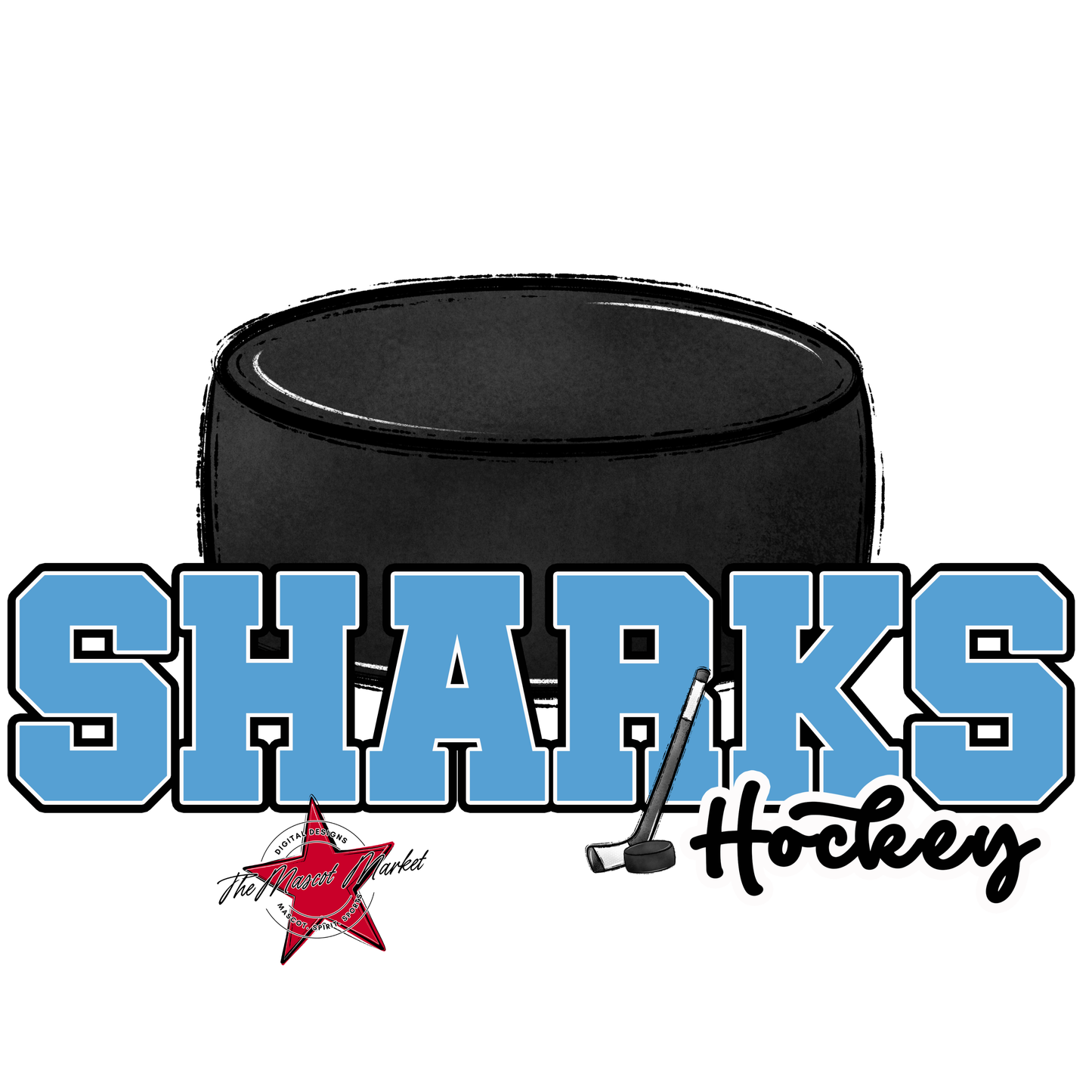 Sharks Varsity Hockey-Carolina Blue