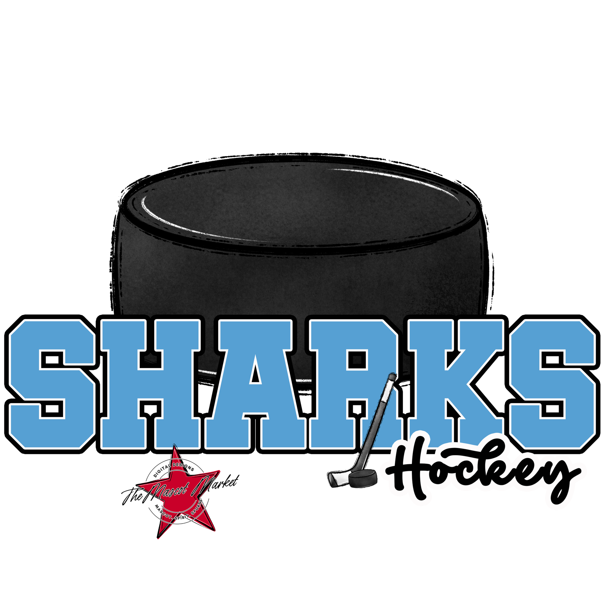 Sharks Varsity Hockey-Carolina Blue
