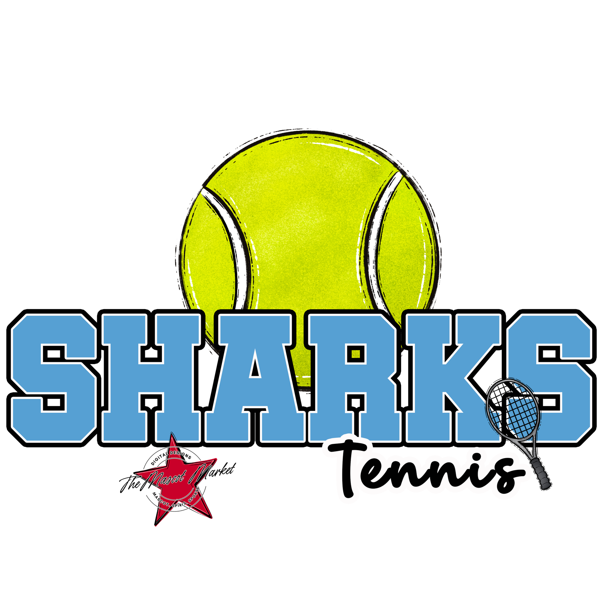 Sharks Varsity Tennis-Carolina Blue