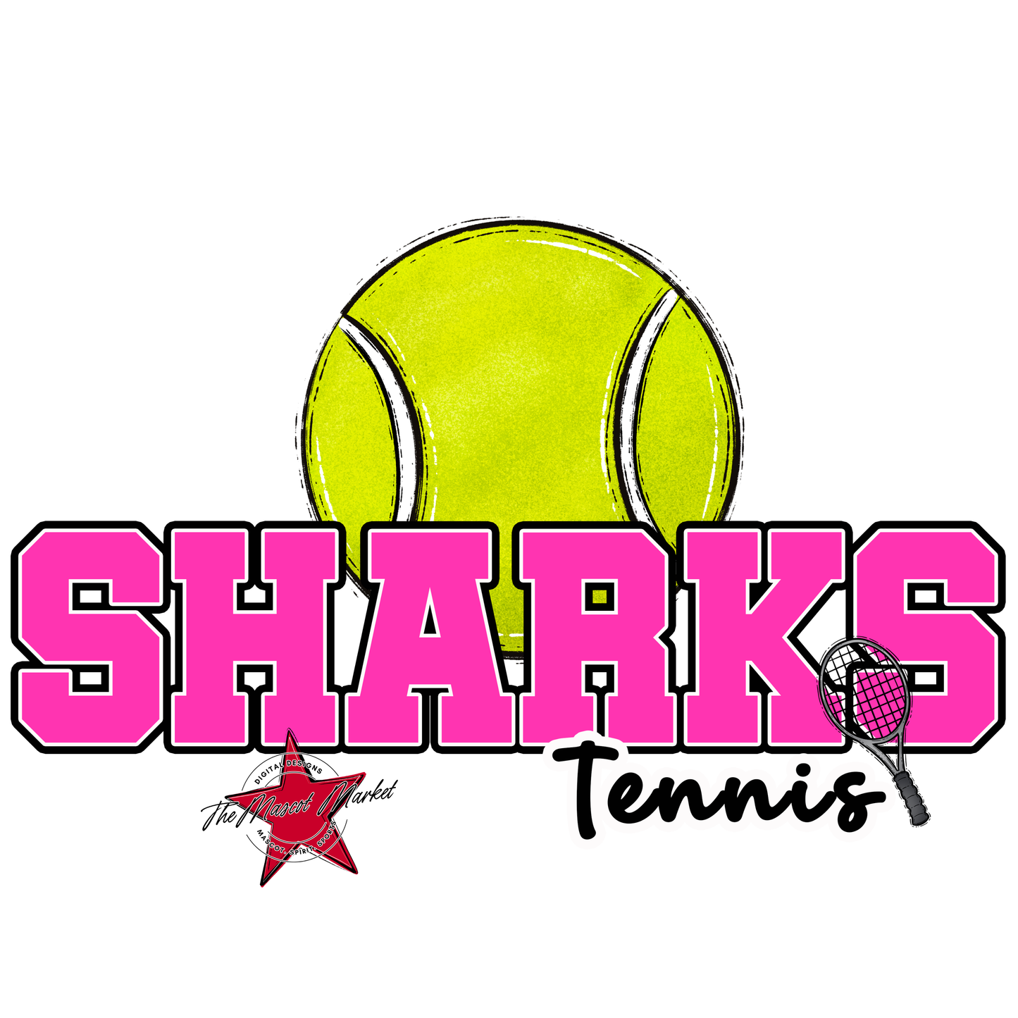 Sharks Varsity Tennis-Pink