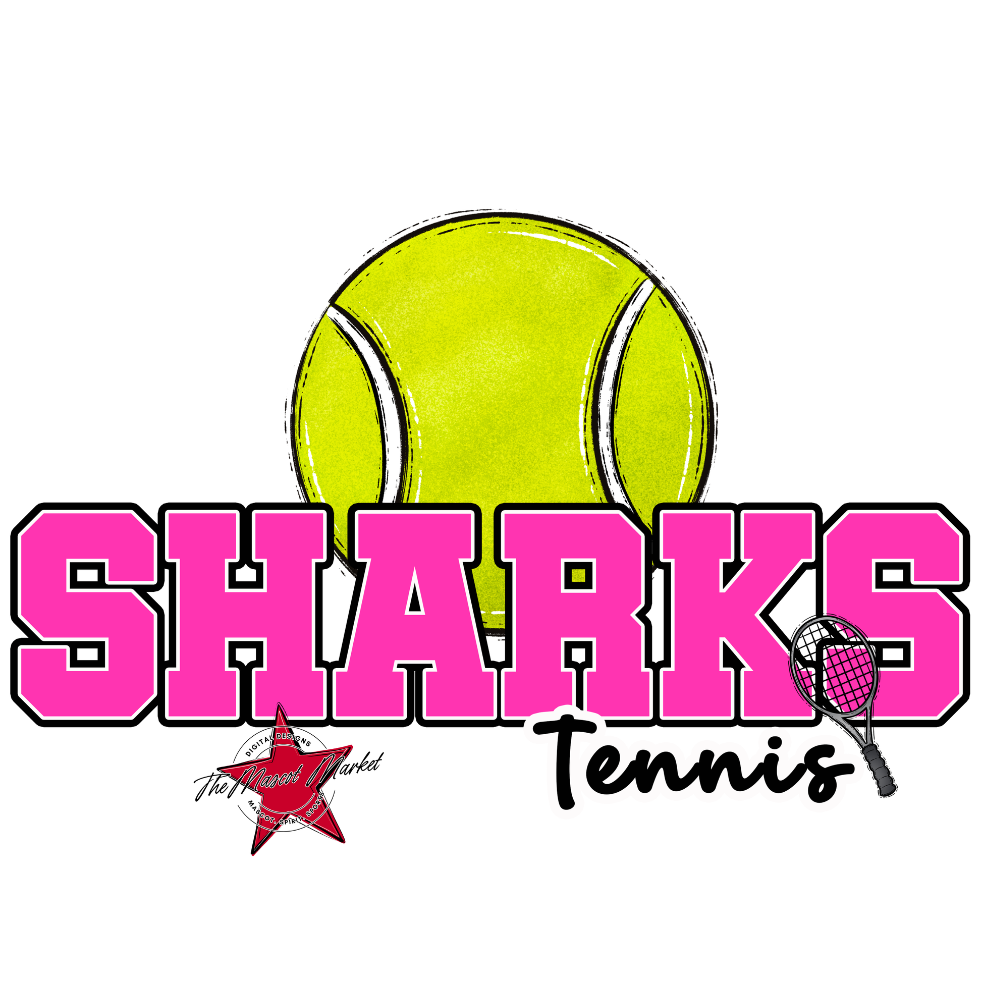Sharks Varsity Tennis-Pink