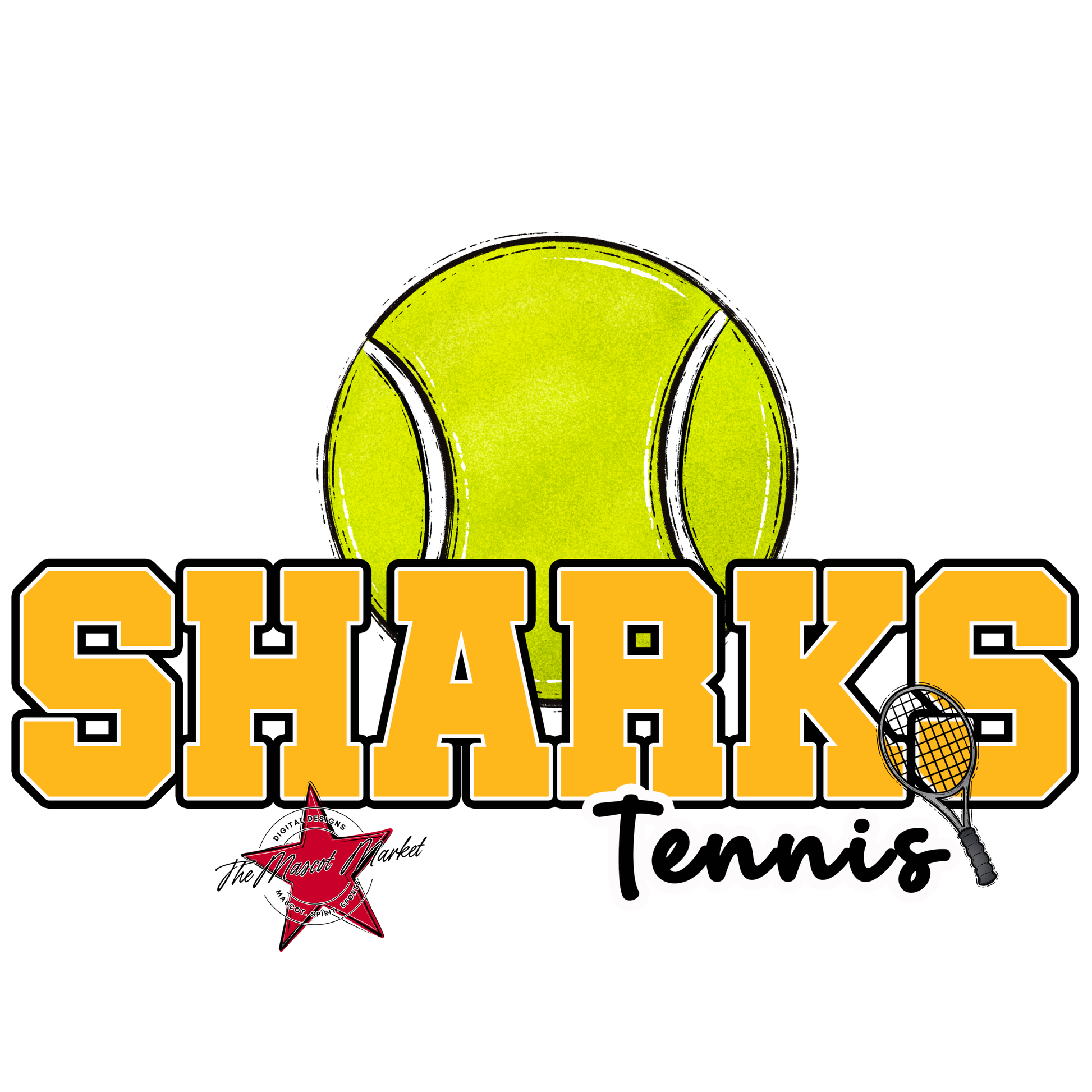 Sharks Varsity Tennis-Yellow