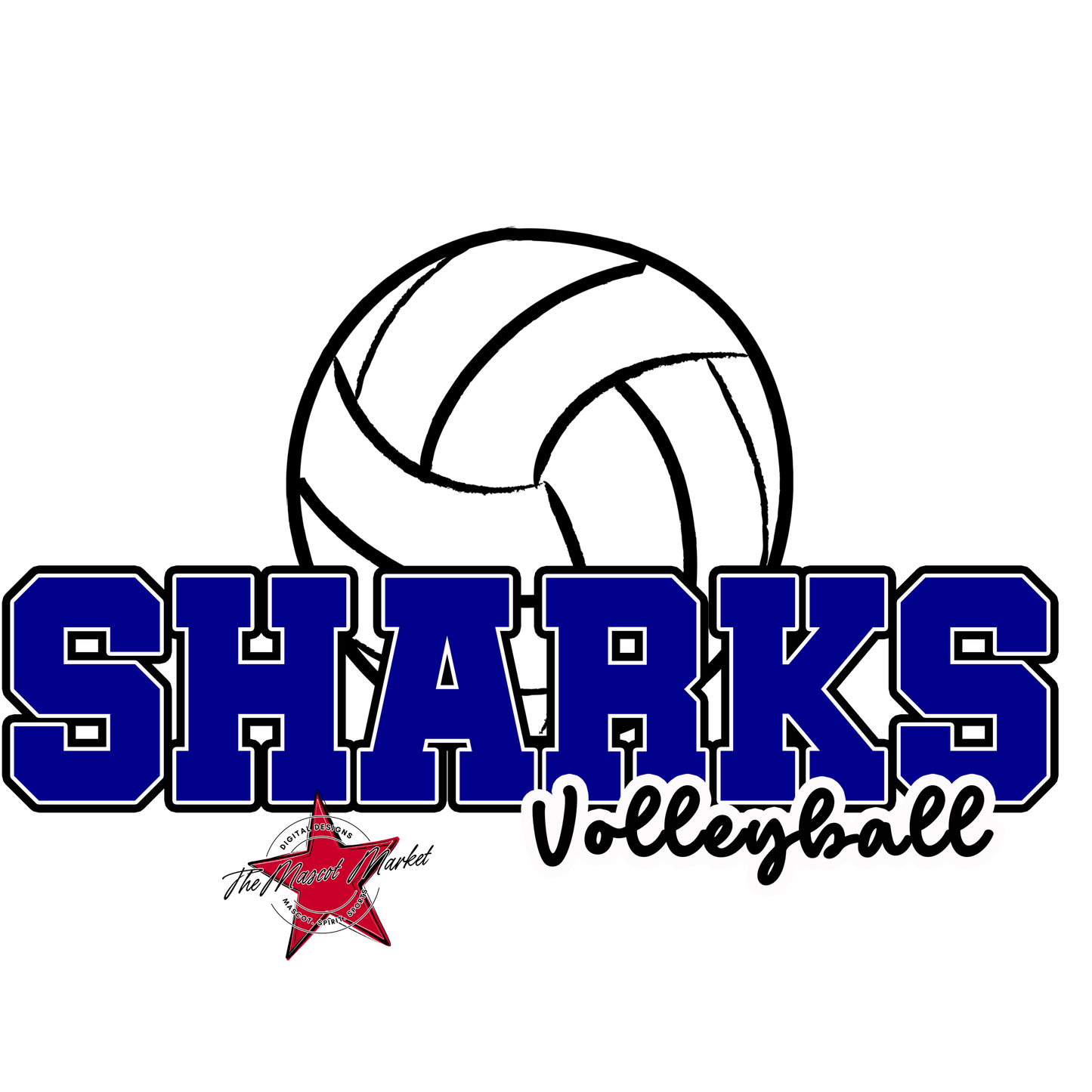 Sharks Varsity Volleyball-Blue