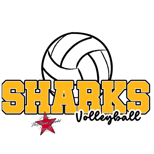 Sharks Varsity Volleyball-Yellow