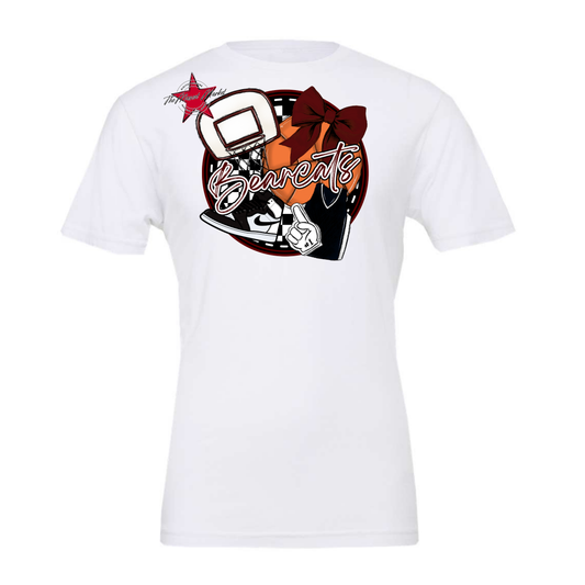 Bearcats Circle Basketball Design-Maroon
