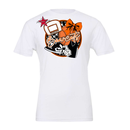 Bearcats Circle Basketball Design-Orange