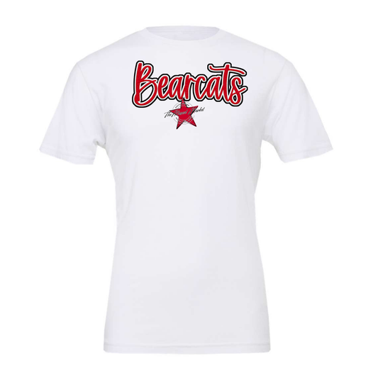 Bearcats Faux Chenille Patch Design-Red