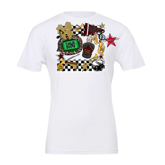 Bearcats Band Checkers Design-Maroon-Gold