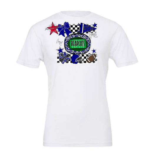 Bearcats Checkers Spirit Design-Blue