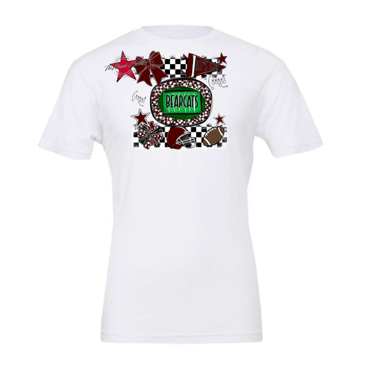 Bearcats Checkers Spirit Design-Maroon