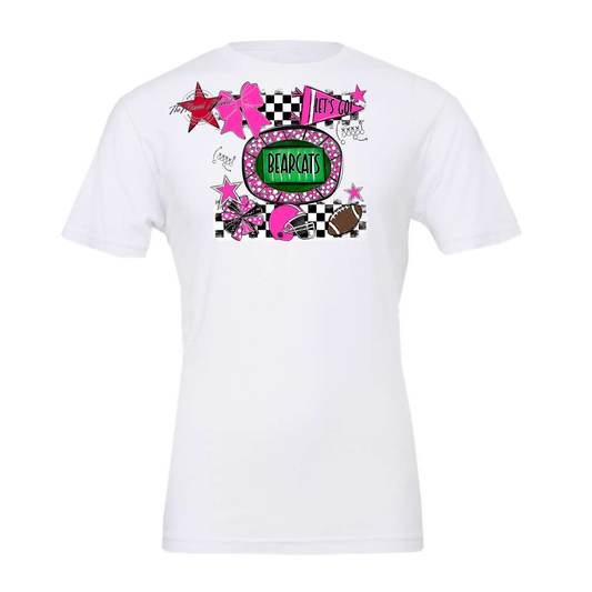 Bearcats Checkers Spirit Design-Pink