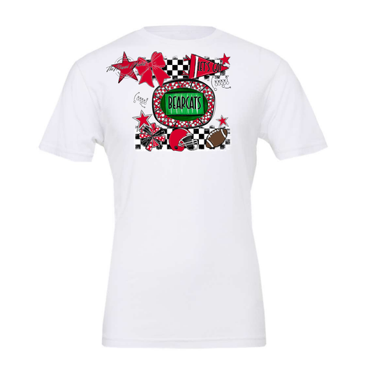 Bearcats Checkers Spirit Design-Red