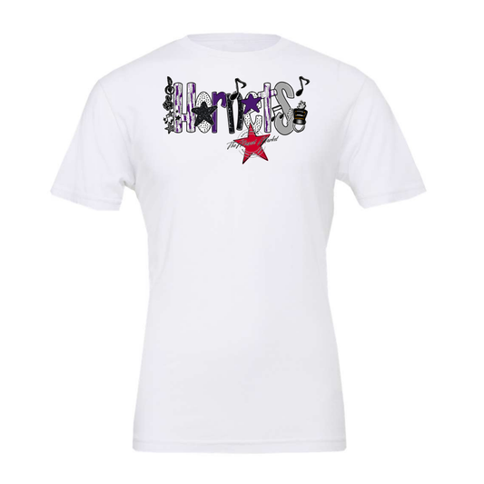 Hornets Band Scrape-Purple-Grey