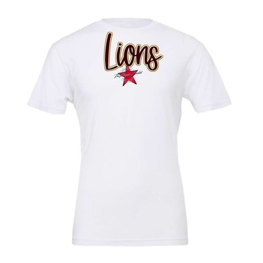 Lions Faux Chenille Patch-Maroon-Gold