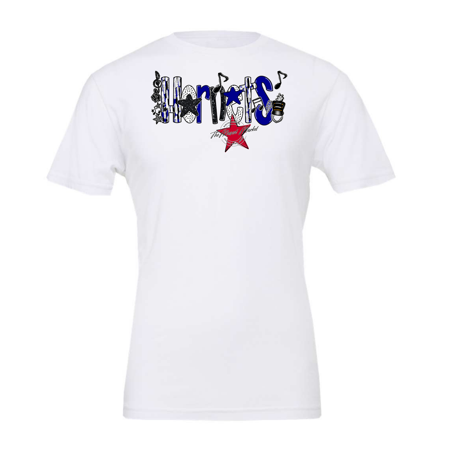 Hornets Band Scrape-Blue