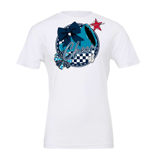 Cheer Circle Design-Navy-Carolina Blue
