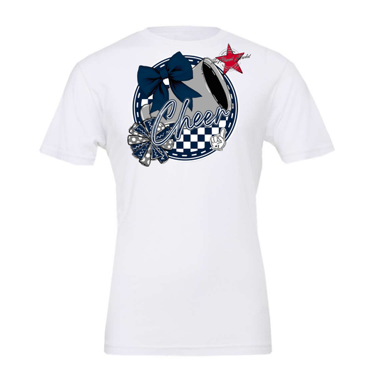 Cheer Circle Design-Navy-Grey