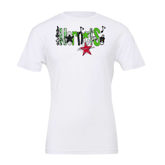 Hornets Band Scrape-Bright Green