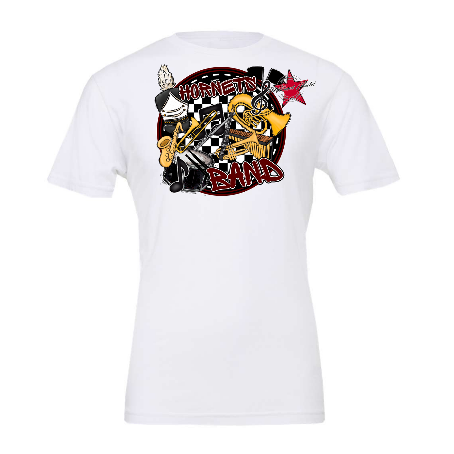 Hornets Circle Band Design-Maroon