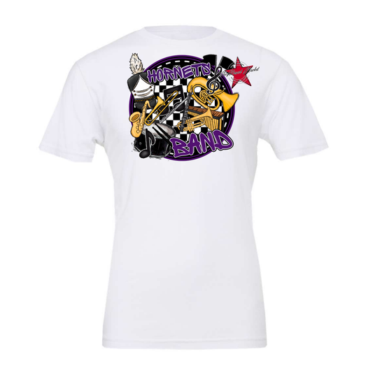 Hornets Circle Band Design-Purple