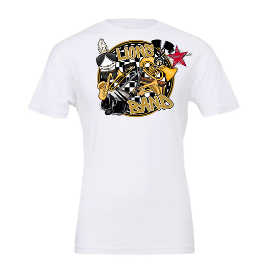 Lions Circle Band Design-Gold