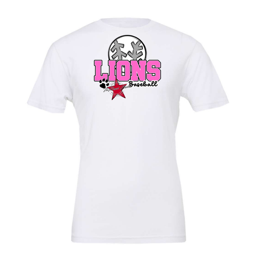 Lions Varsity Baseball-Baby Pink