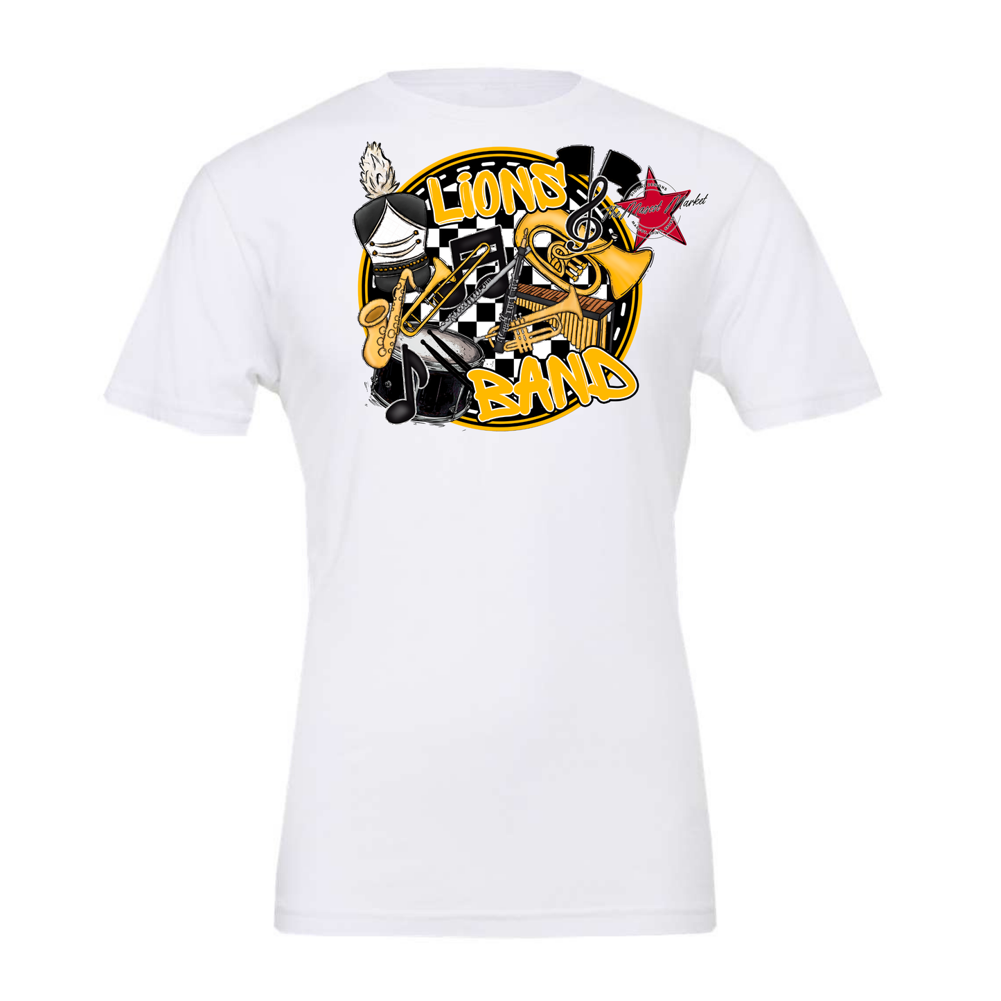 Lions Circle Band Design-Yellow