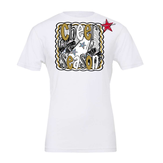 It's Cheer Season Dot Design-Gold