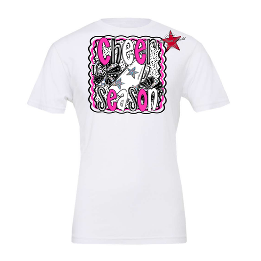 It's Cheer Season Dot Design-Pink