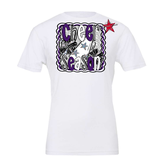 It's Cheer Season Dot Design-Purple
