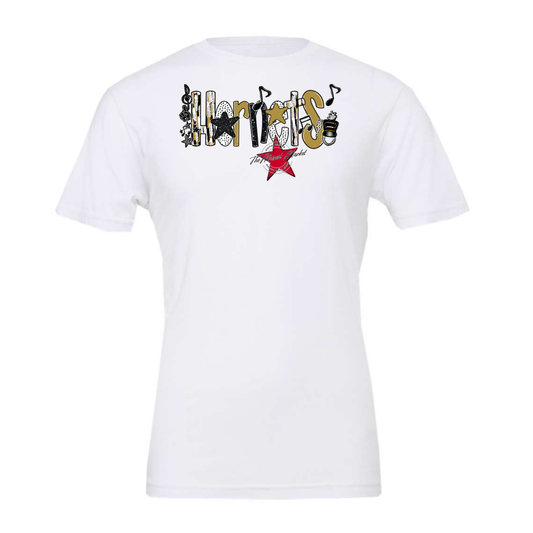 Hornets Band Scrape-Gold