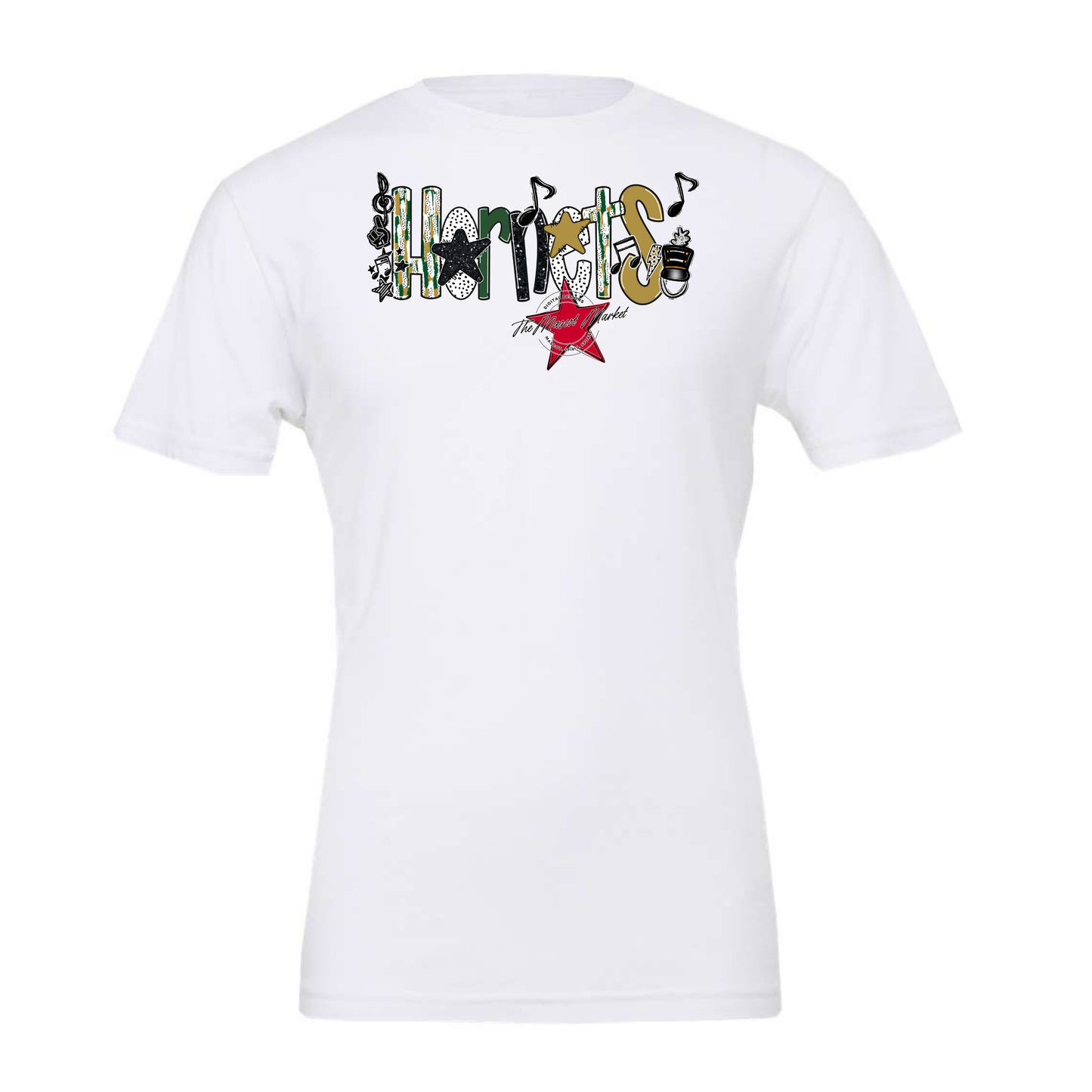 Hornets Band Scrape-Green-Gold