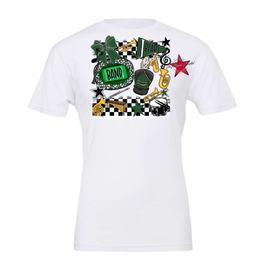 Bears Band Checkers Design-Green