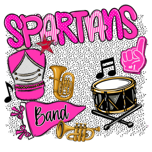 Spartans Band Spirit-Pink